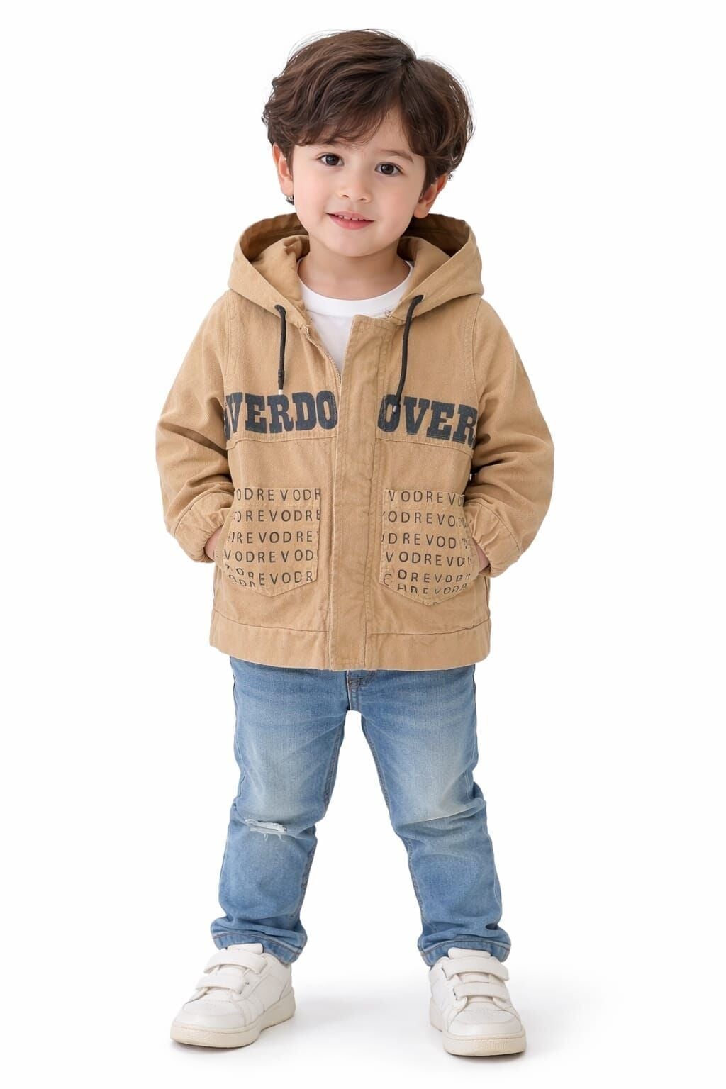 Torin Erkek Bebek Kot Ceket 3 Yaş - Kahverengi / Açık