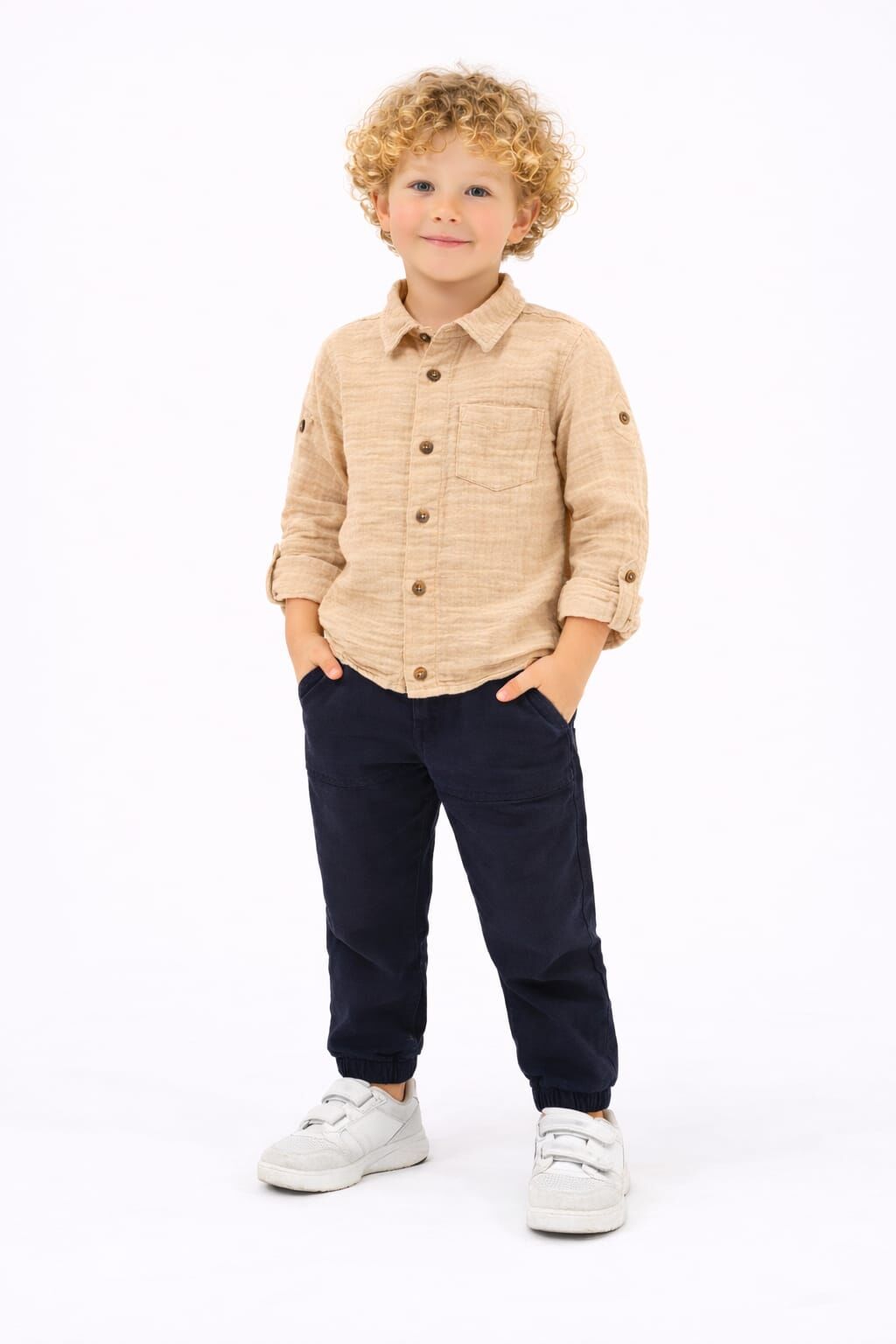 Vandino Erkek Çocuk 2 'li Takım Bej - 6 Yaş