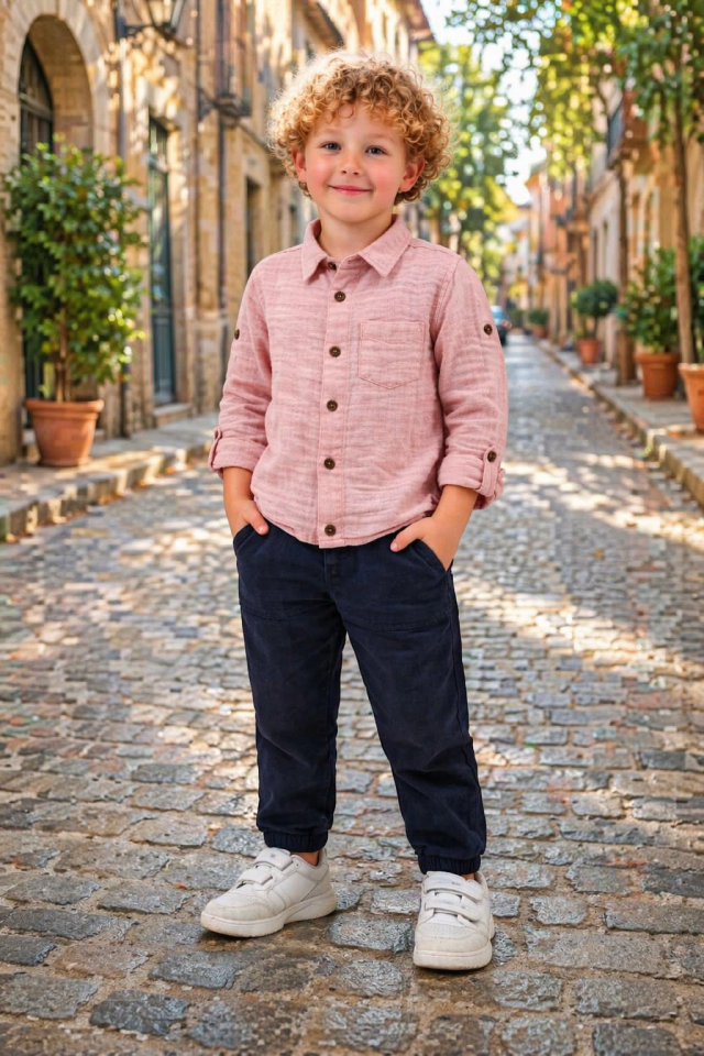 Vandino Erkek Çocuk 2 'li Takım Pembe - 6 Yaş