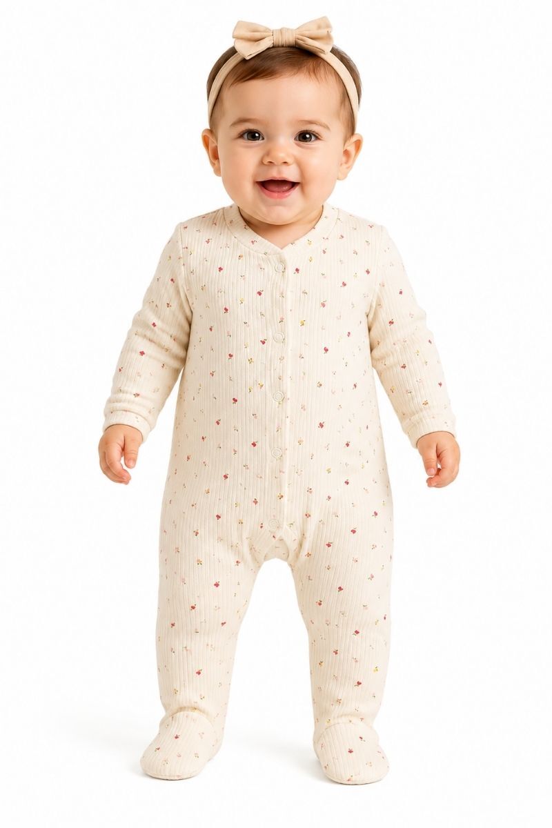 Fovin Kız Bebek Tulum 6-9 ay