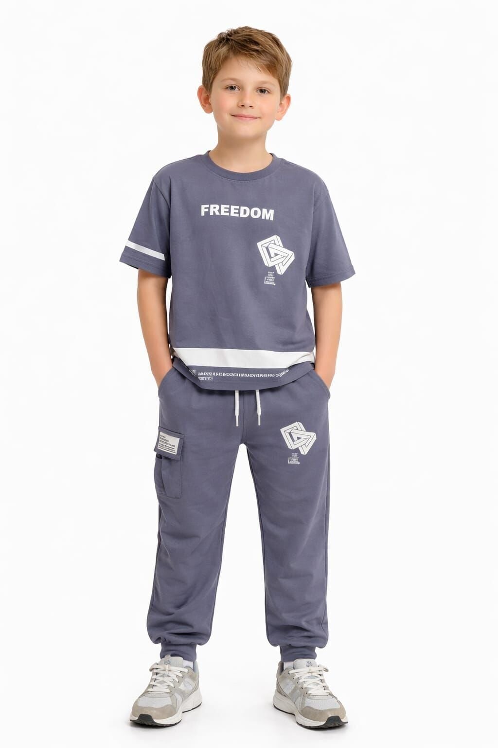 Veron Erkek Çocuk 2’li Takım 12 Yaş - Antrasit