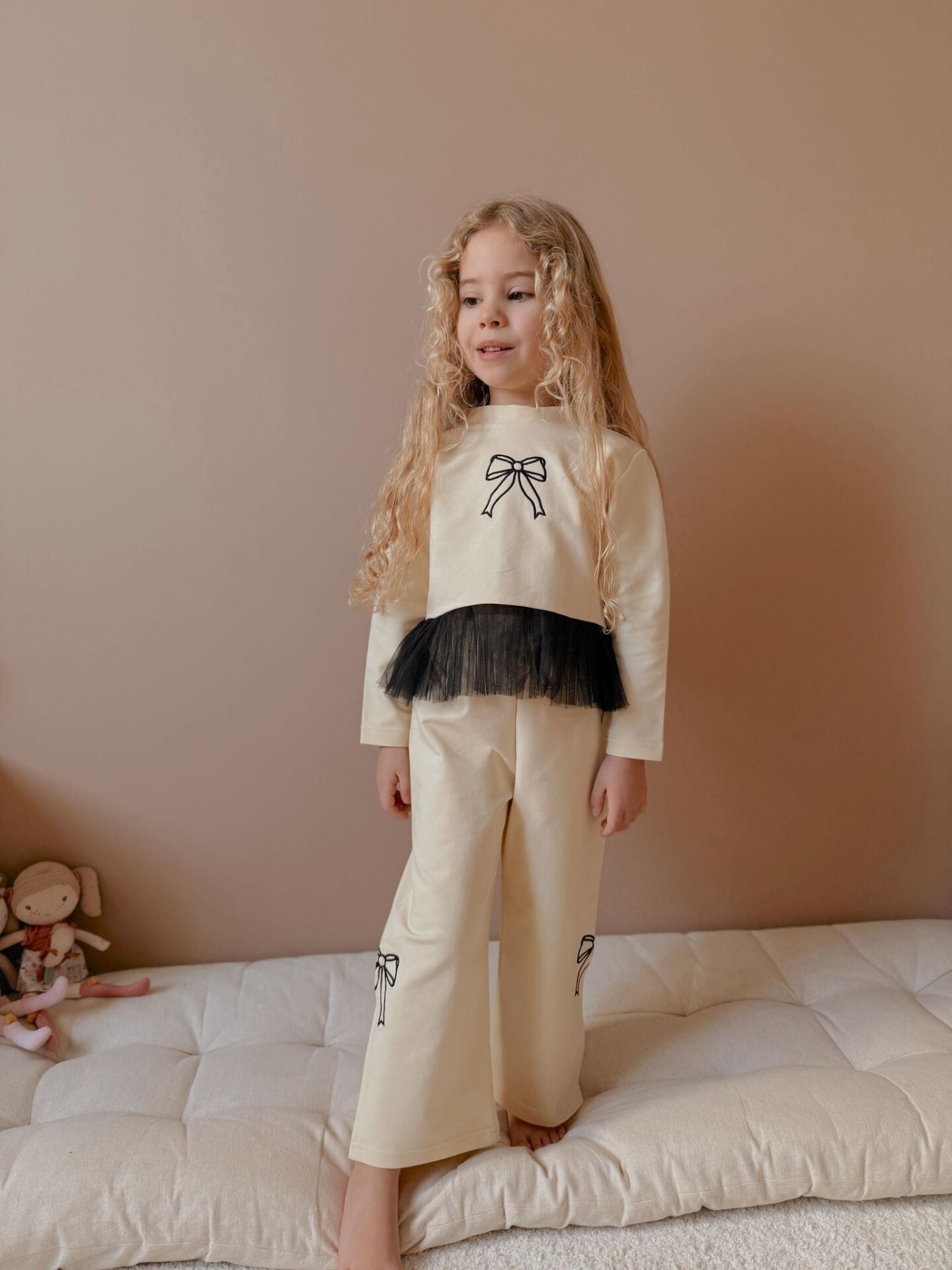 FİYONKLU TÜL DETAYLI 2'Lİ TAKIM