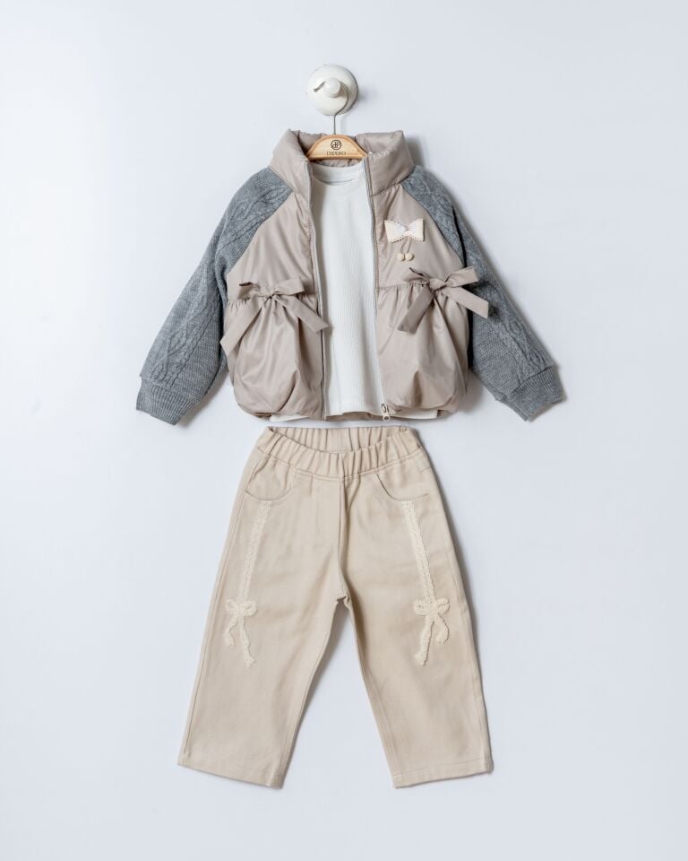 Örgü Kol Üçlü Set 24 Ay