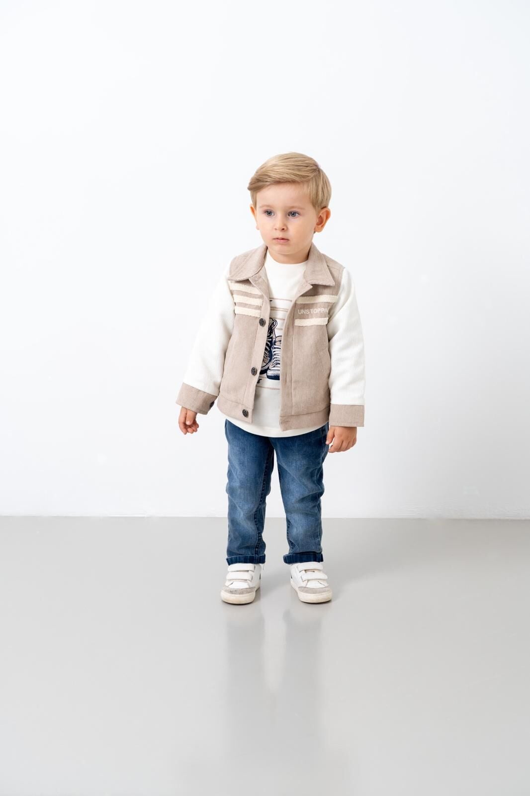 Kadife Ceketli Üçlü Set