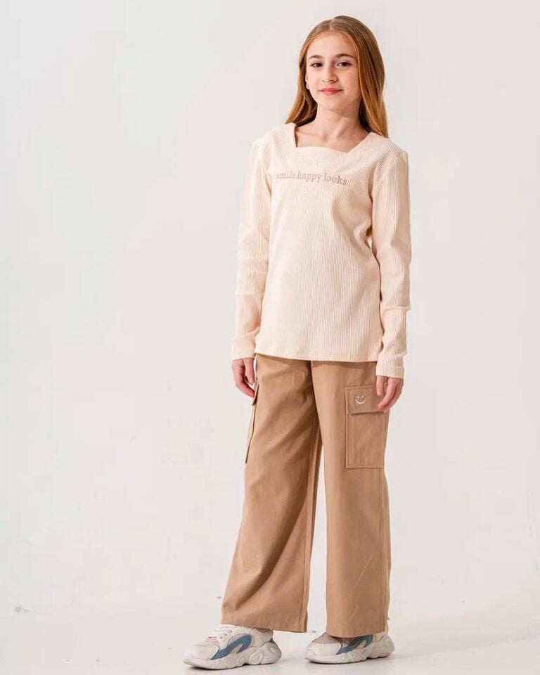 KIZ ÇOCUK KARGO PANTOLLU TAKIM