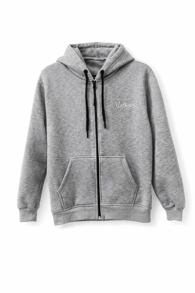 ÜÇ İPLİK ŞARDONLU SWEATSHİRT KAPÜŞONLU FERMUARLI KIŞLIK