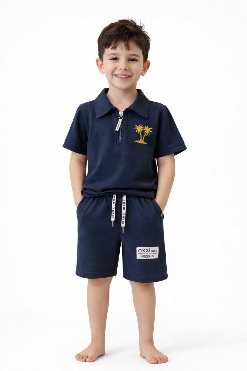 Kiva Erkek Çocuk 2’li Takım 9-10 yaş - Mavi