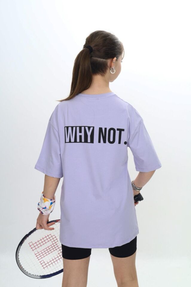Mevan Unisex Oversize T-Shirt 14 Yaş - Lila