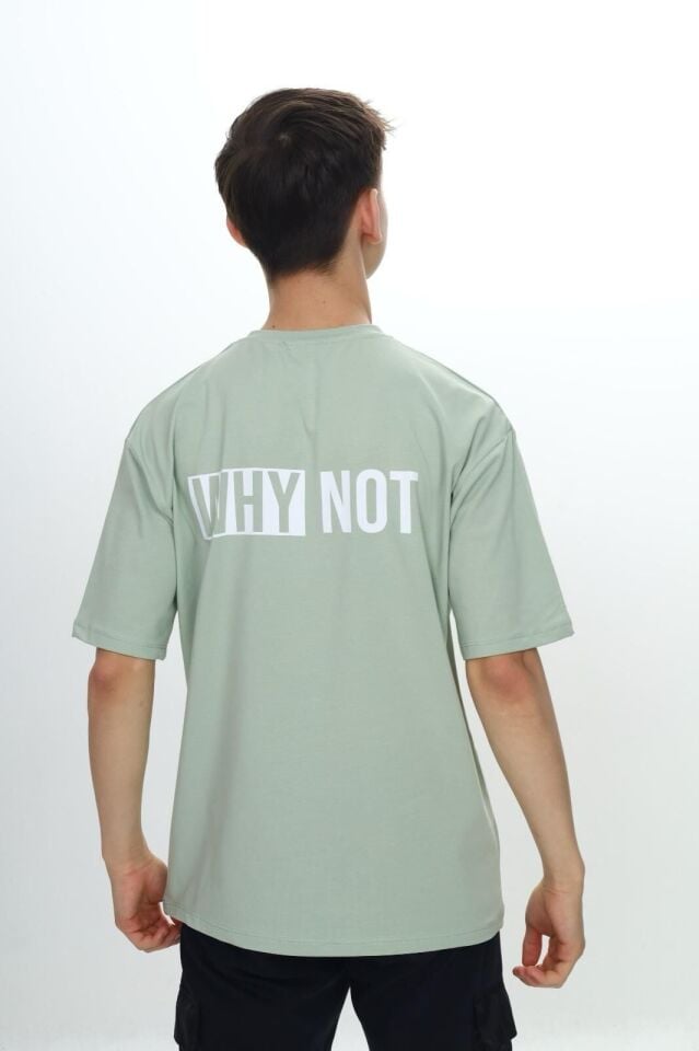 Mevan Unisex Oversize T-Shirt 12 Yaş - Su Yeşili