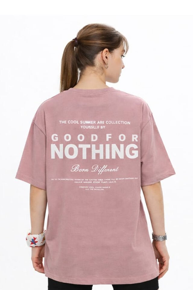 Pera Unisex Oversize T-Shirt 16 Yaş - Bordo