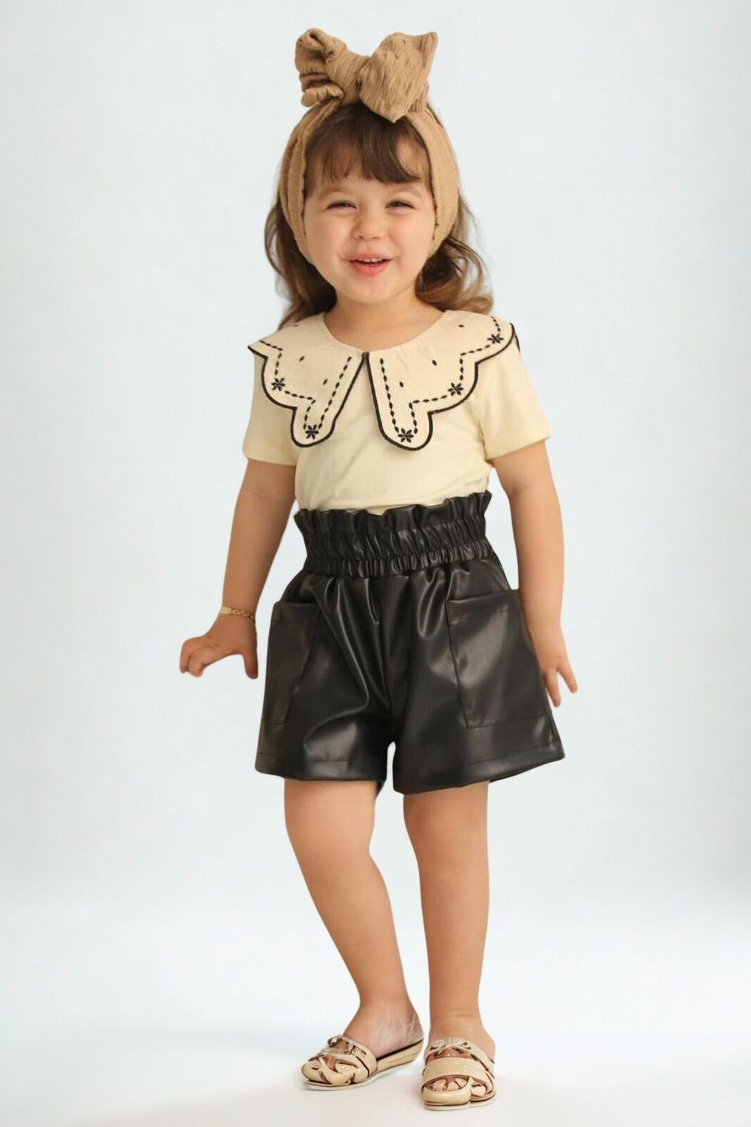 Hola Kız Çocuk 2’li Takım Siyah - 7-8 yaş