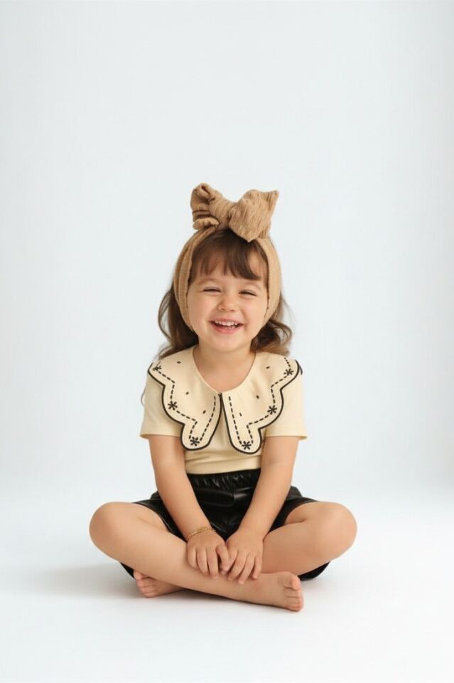 Hola Kız Çocuk 2’li Takım Siyah - 7-8 yaş