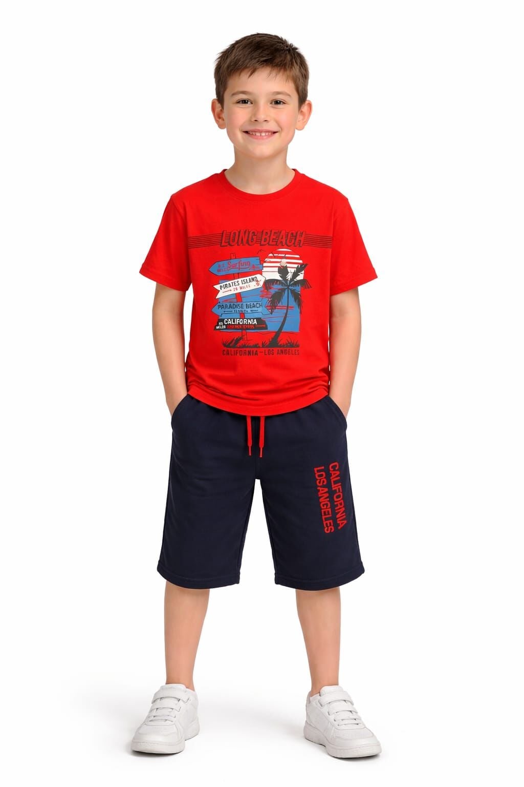 Vela Erkek Çocuk 2’li Takım 9-10 yaş - Kırmızı