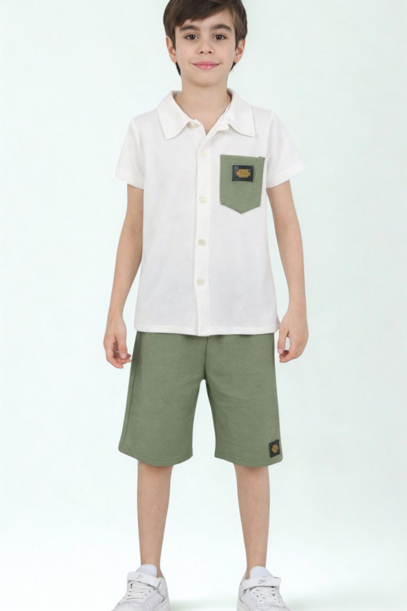 Roven Erkek Çocuk 2’li Takım Yeşil - 9-10 yaş