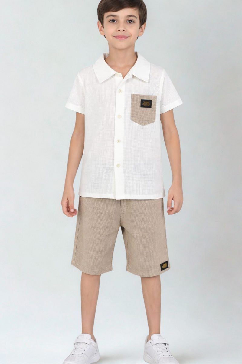 Roven Erkek Çocuk 2’li Takım Bej - 11-12 yaş