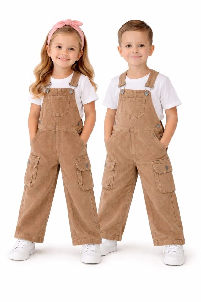 Doro Unisex Salopet 4-5 yaş - Kahverengi
