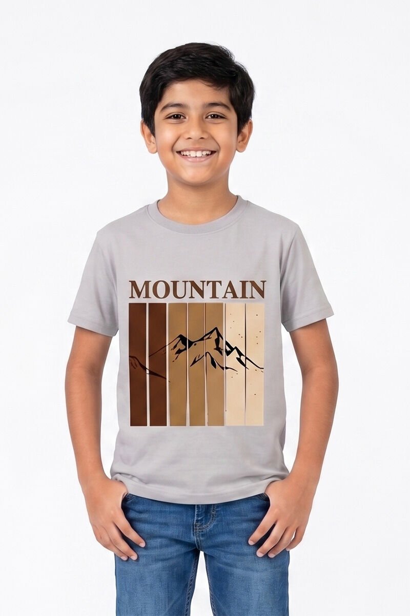 Arvex Erkek Çocuk Likralı T-Shirt Gri - 5 Yaş