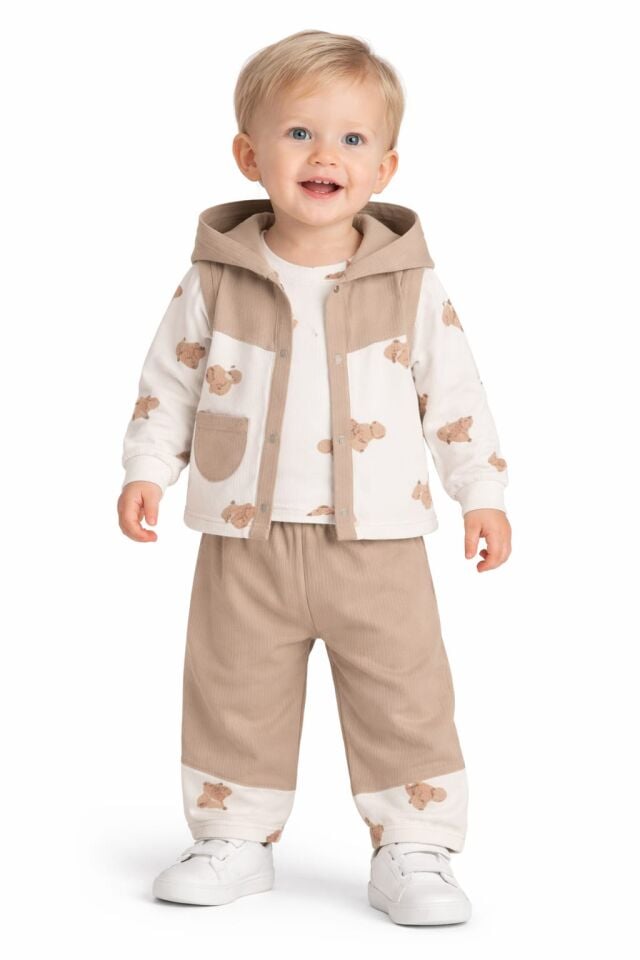 Siva Erkek Bebek 3’lü Takım 1 yaş - Sarı