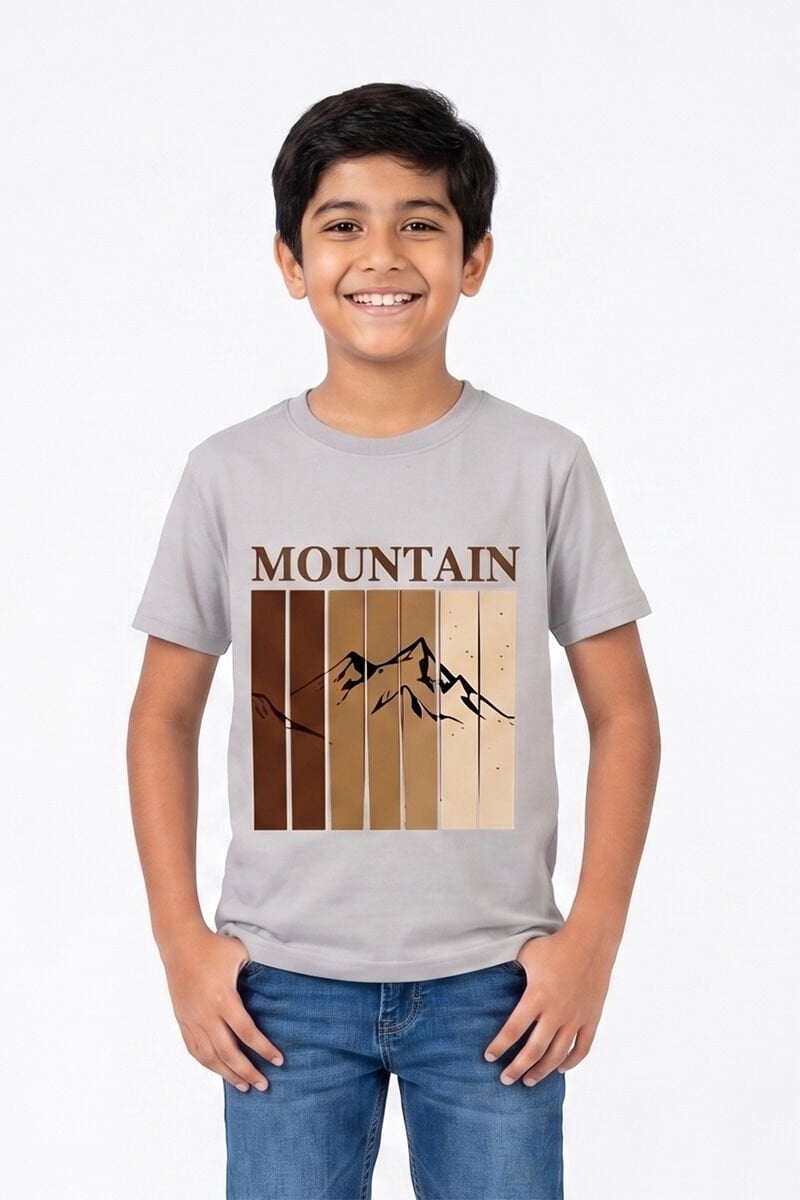 Arvex Erkek Çocuk Likralı T-Shirt Gri - 9 Yaş