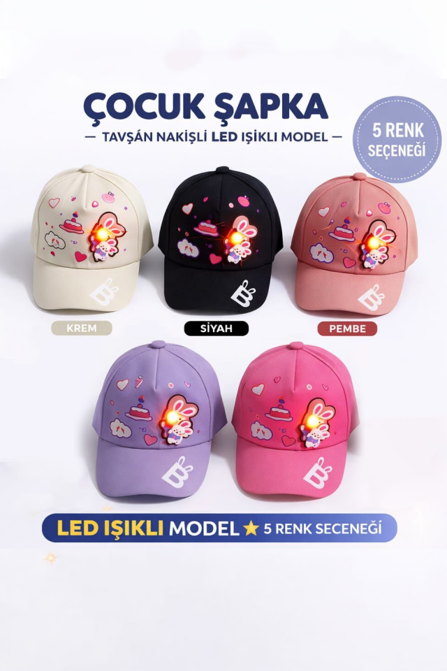 Lora Kız Çocuk Şapka 2-7 Yaş - Koyu Pembe