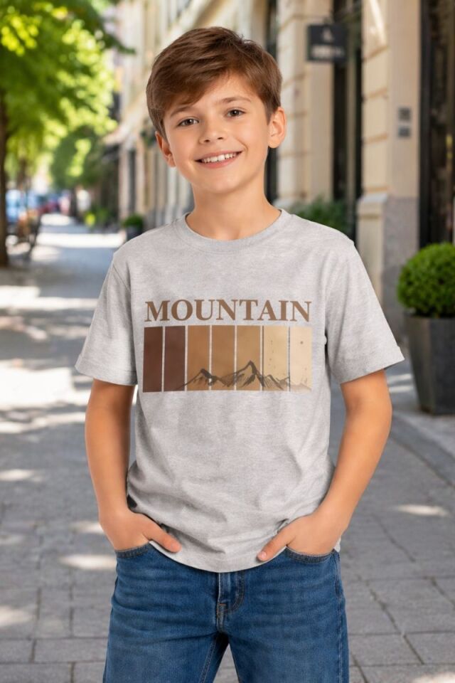 Arvex Erkek Çocuk Likralı T-Shirt Açık Gri - 13 Yaş