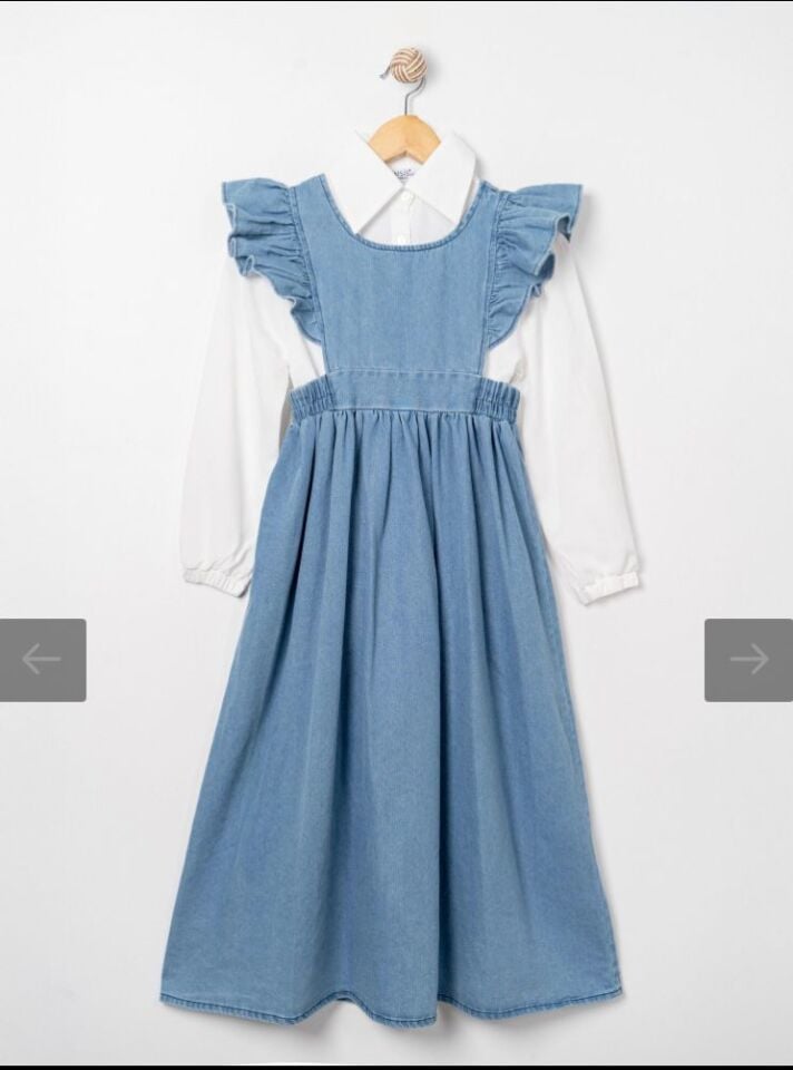 Fırfır Kot Jile ve Gömlek