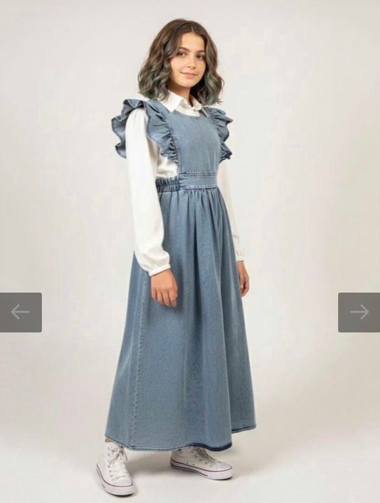 Fırfır Kot Jile ve Gömlek