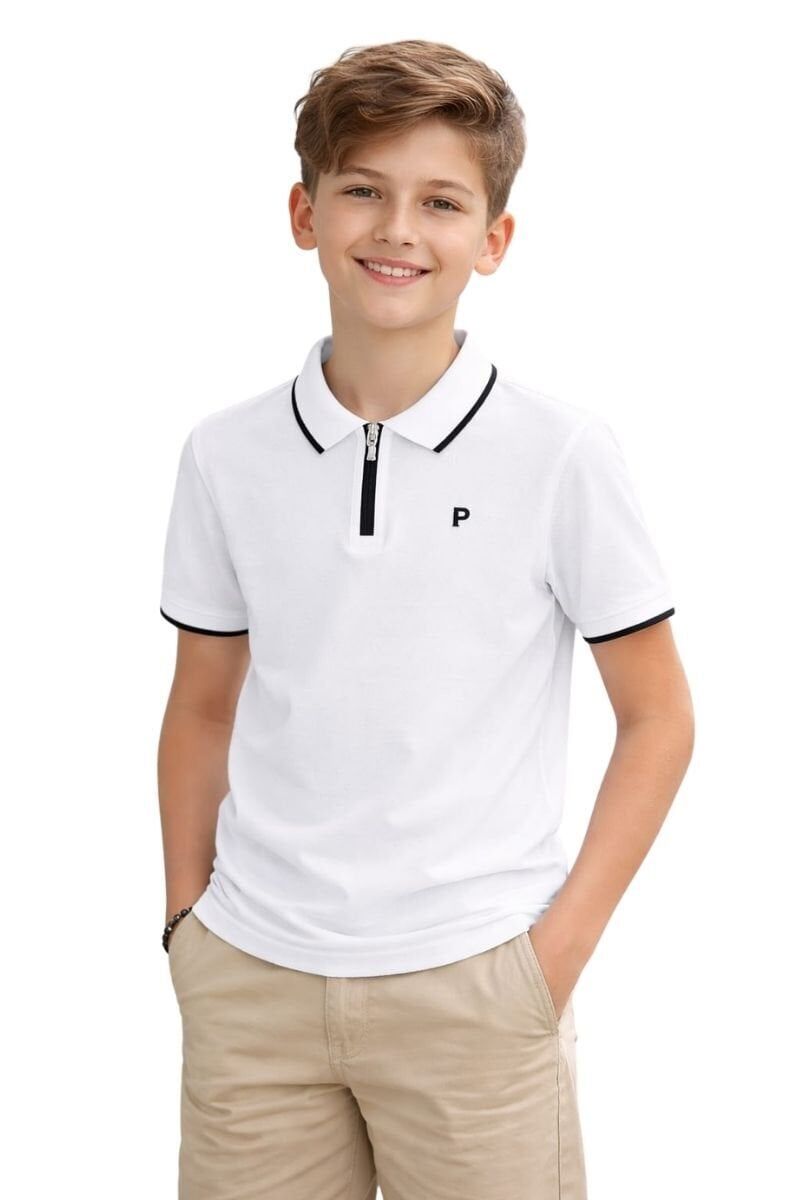 Nela Erkek Çocuk T-Shirt 14 Yaş - Beyaz