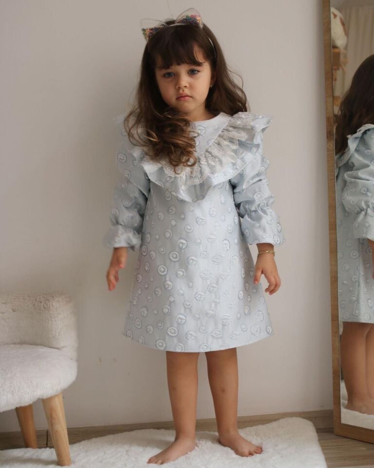 İçi Pamuk Astarlı Saten Davet Elbise