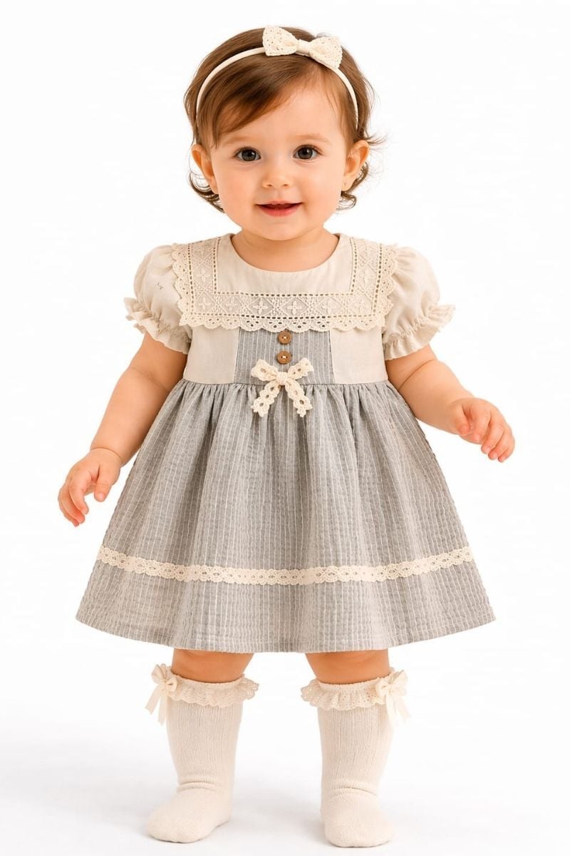 Luse Kız Bebek Elbise 24 Ay - Yeşil