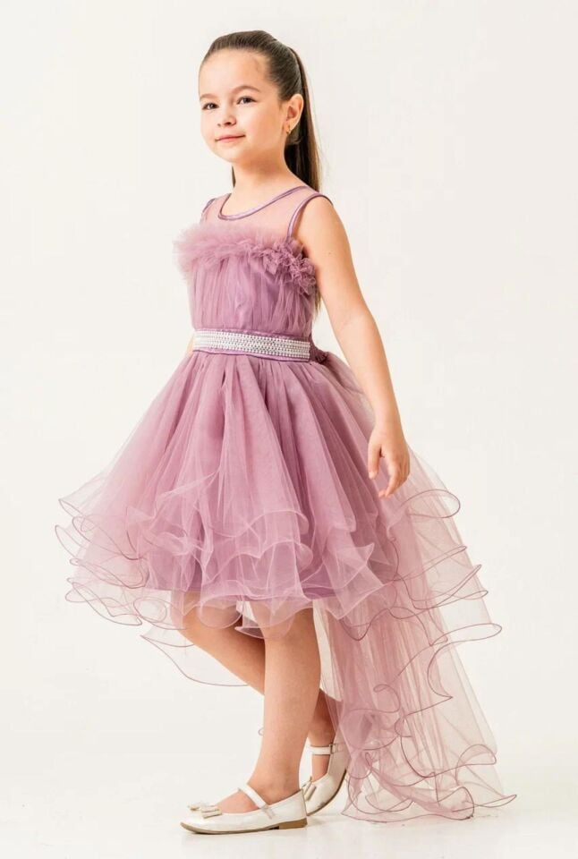 Naz Kız Çocuk Abiye Lila - 12-13 yaş