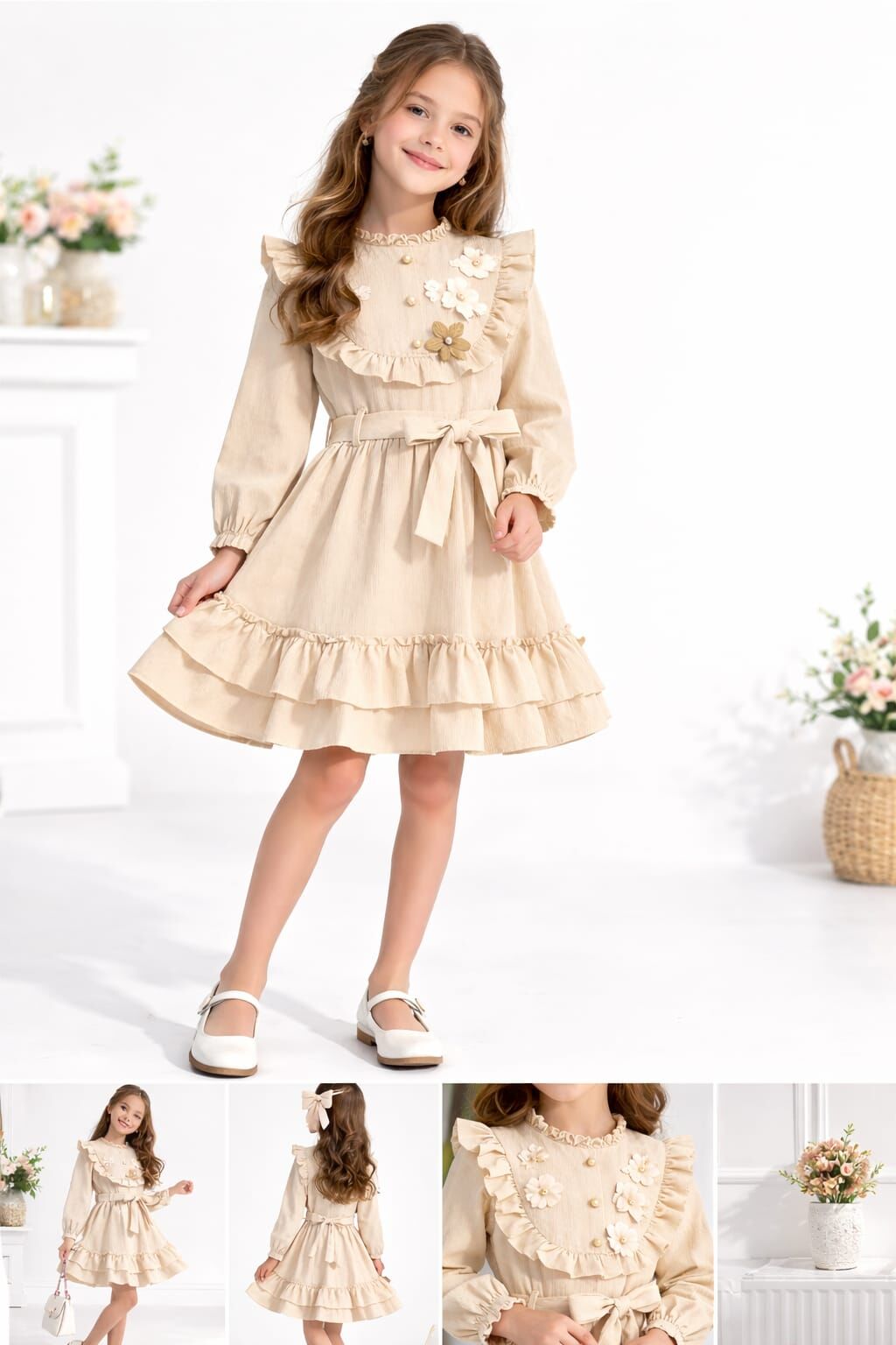 KIZ ÇOCUK ŞIK ÖZEL GÜN ELBİSE 8 Yaş