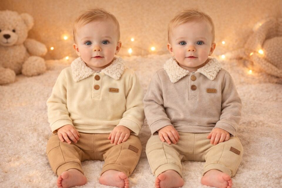 TEDDY YAKA BEBEK 2'Lİ TAKIM