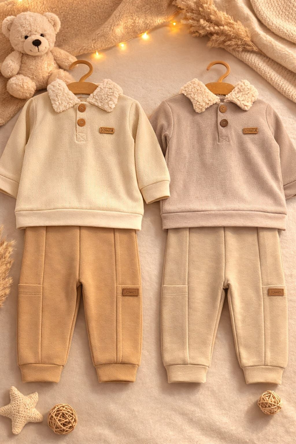 TEDDY YAKA BEBEK 2'Lİ TAKIM