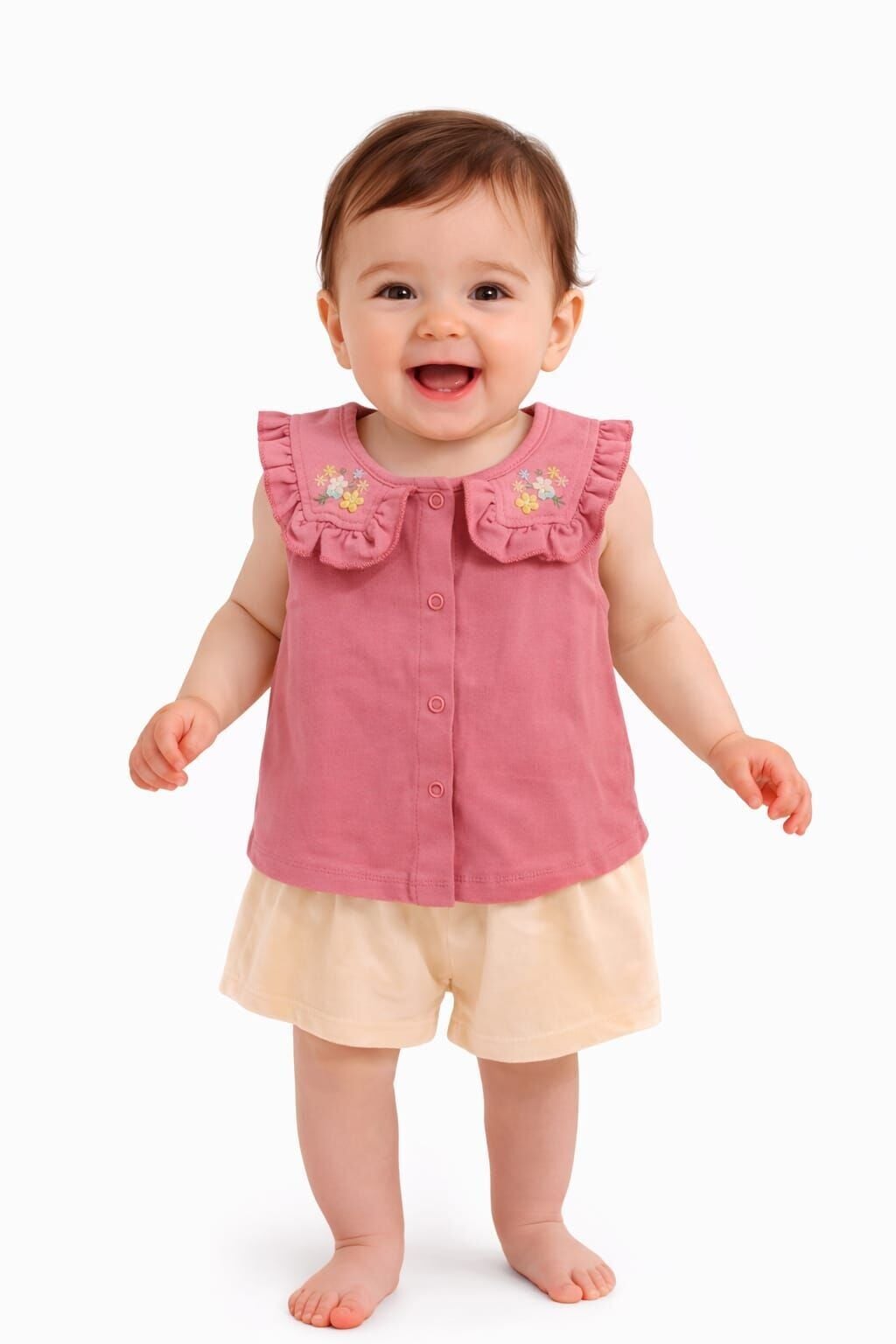 Nerim Kız Bebek 2’li Takım 9 Ay - Pembe