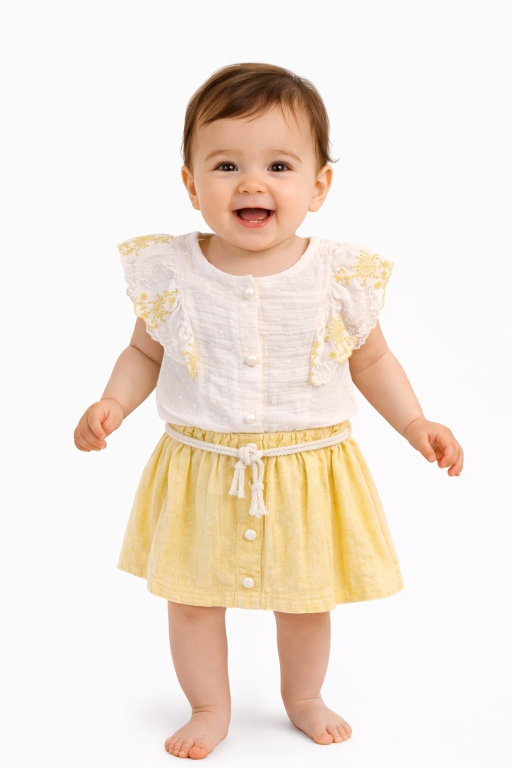 Zelan Kız Bebek 2’li Takım 4 Yaş - Sarı