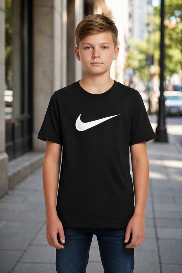 Mavro Erkek Çocuk Likralı T-Shirt 7 Yaş - Siyah
