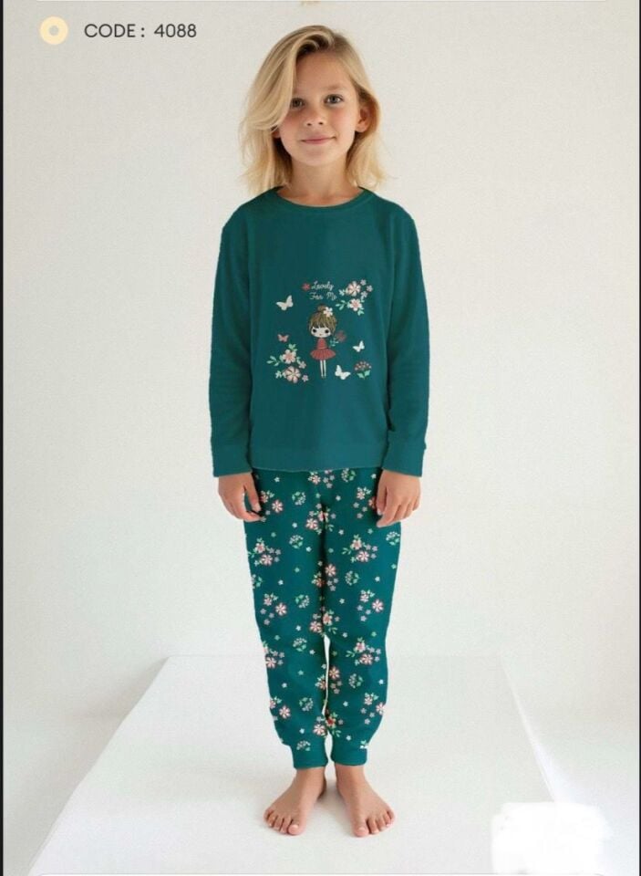 Pijama Takımı %100 Pamuk Kırmızı - 12 - 13 Yaş