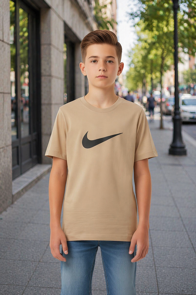 Mavro Erkek Çocuk Likralı T-Shirt 10 Yaş - Kahverengi