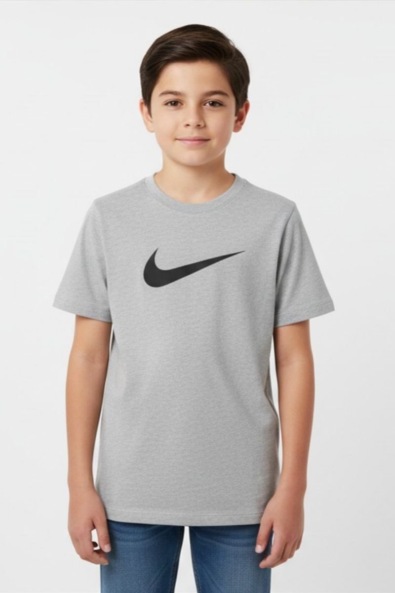 Mavro Erkek Çocuk Likralı T-Shirt 16 Yaş - Gri