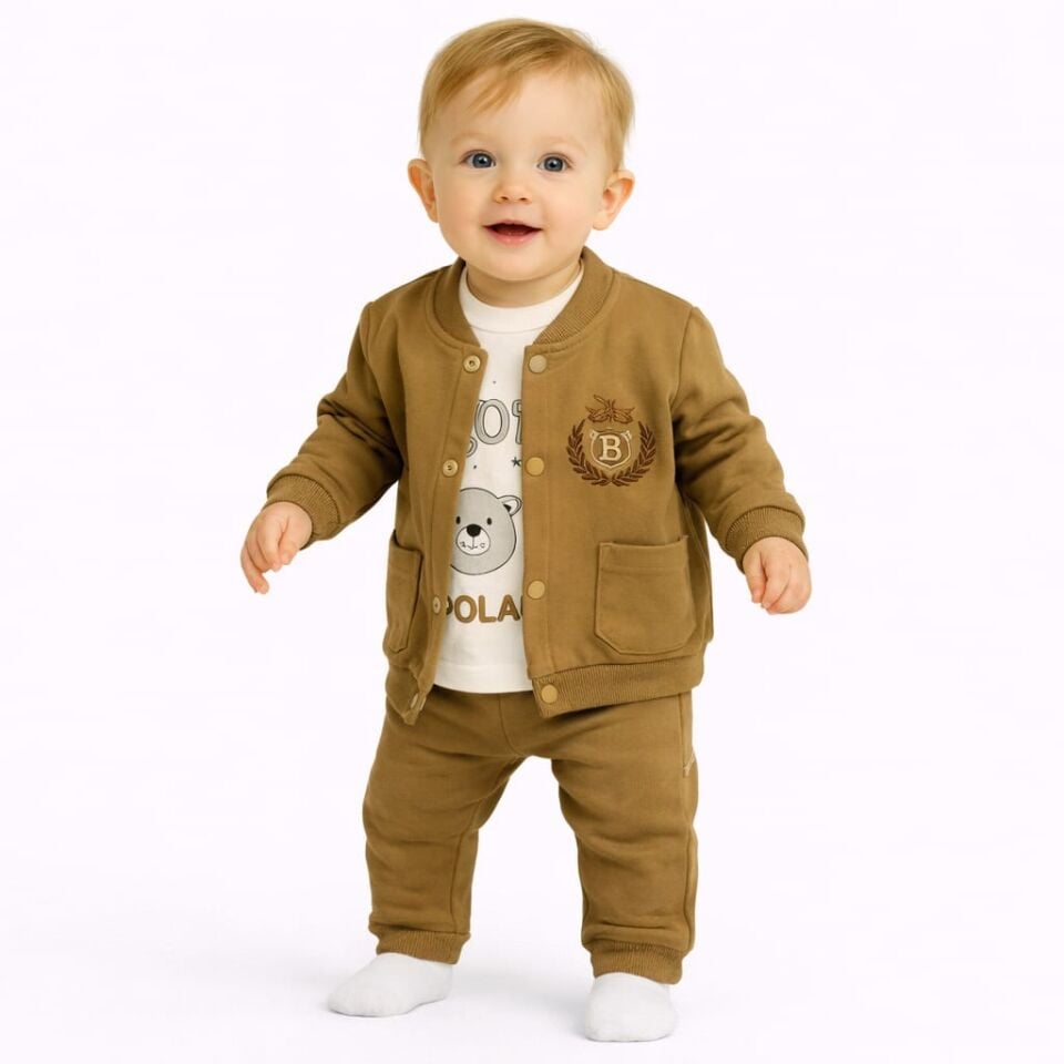 ERKEK BEBEK HIRKALI 3'LÜ TAKIM