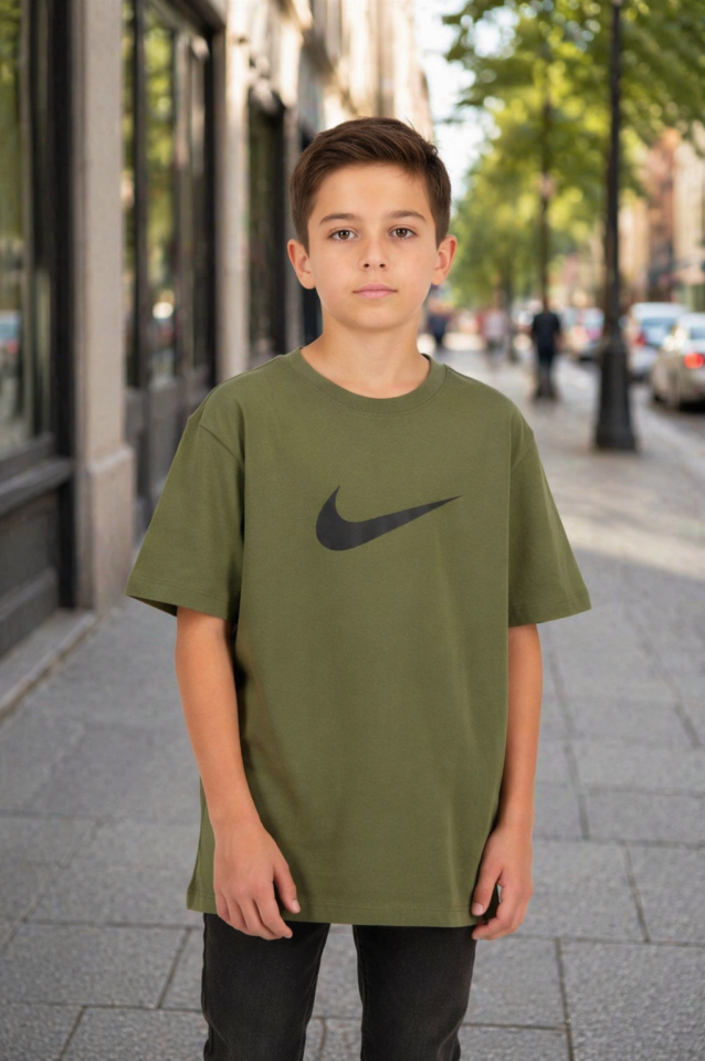 Mavro Erkek Çocuk Likralı T-Shirt 14 Yaş - Yeşil