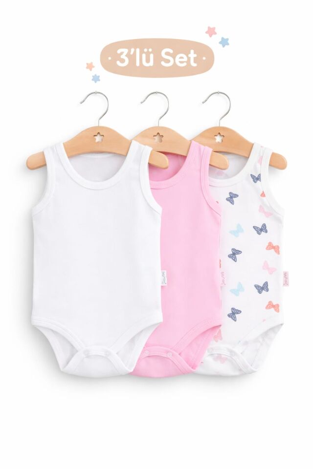 0-3 AY 3'LÜ SET CITCITLI BADİ