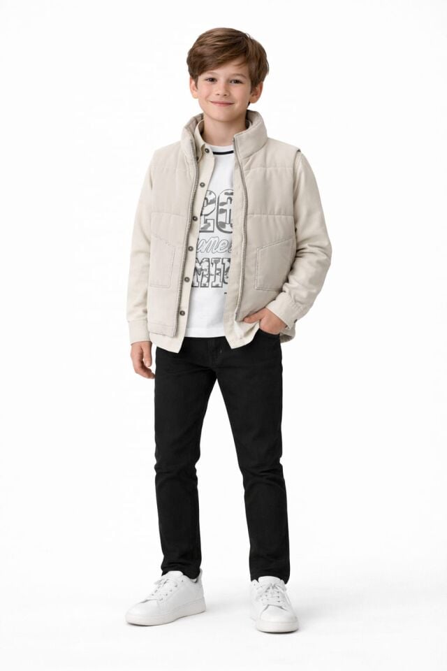 ERKEK ÇOCUK ŞİŞME YELEKLİ 4'LÜ TAKIM