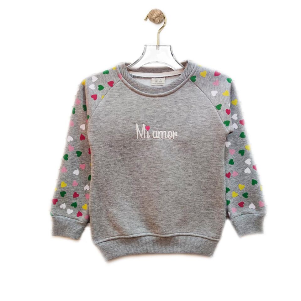 Kalp Desenli Sweat