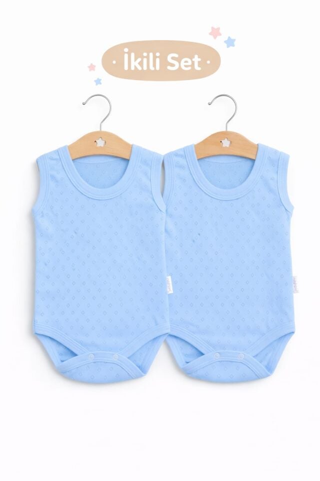 %100 PAMUK 2'Lİ SET ÇITÇITLI BADİ