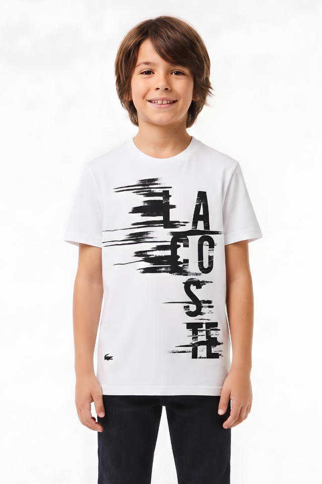 Kupa Erkek Çocuk Likralı T-Shirt 14 Yaş - Beyaz