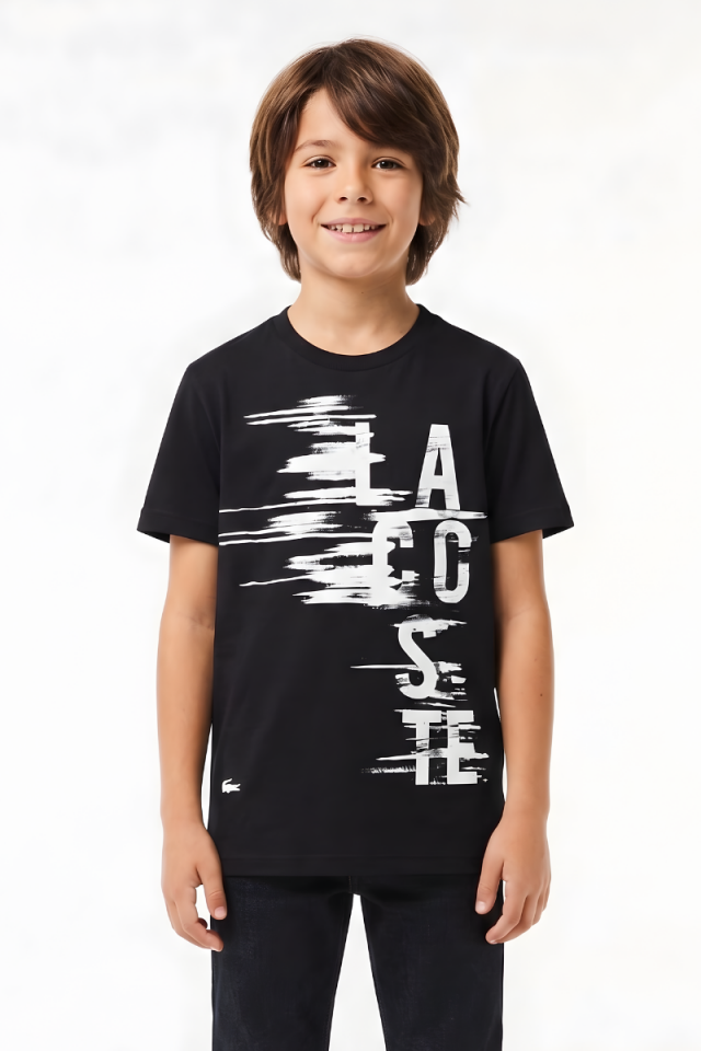 Kupa Erkek Çocuk Likralı T-Shirt 15 Yaş - Siyah