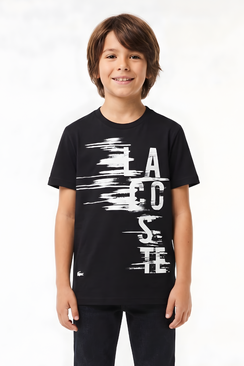 Kupa Erkek Çocuk Likralı T-Shirt 13 Yaş - Siyah