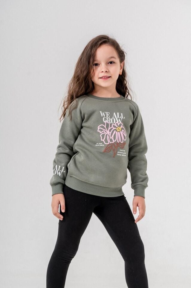 We All Grow Sweat Yeşil - 5 Yaş